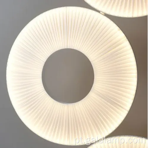 Lâmpada de piso de tecido de luxo